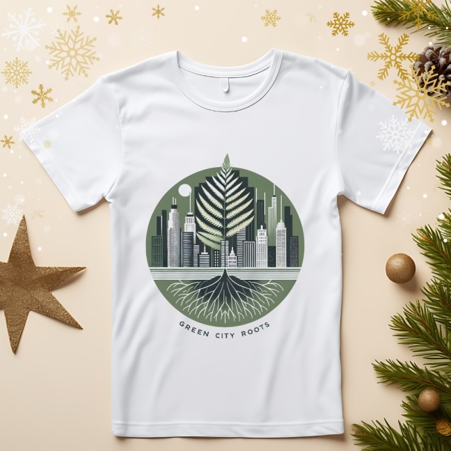 Green City Roots T-Shirt — Eco Urban Graphic Shirt