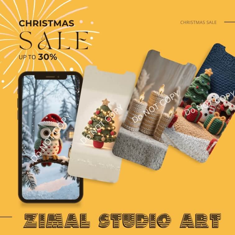 Christmas Phone Wallpapers Set