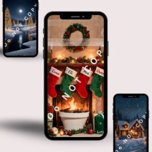 Christmas Phone Wallpapers Set of 10