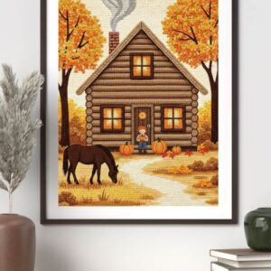 Crochet House Wall Art Set