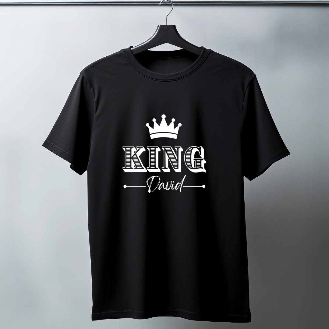 Customize King and Queen Matching T-Shirt Design Digital - Image 4